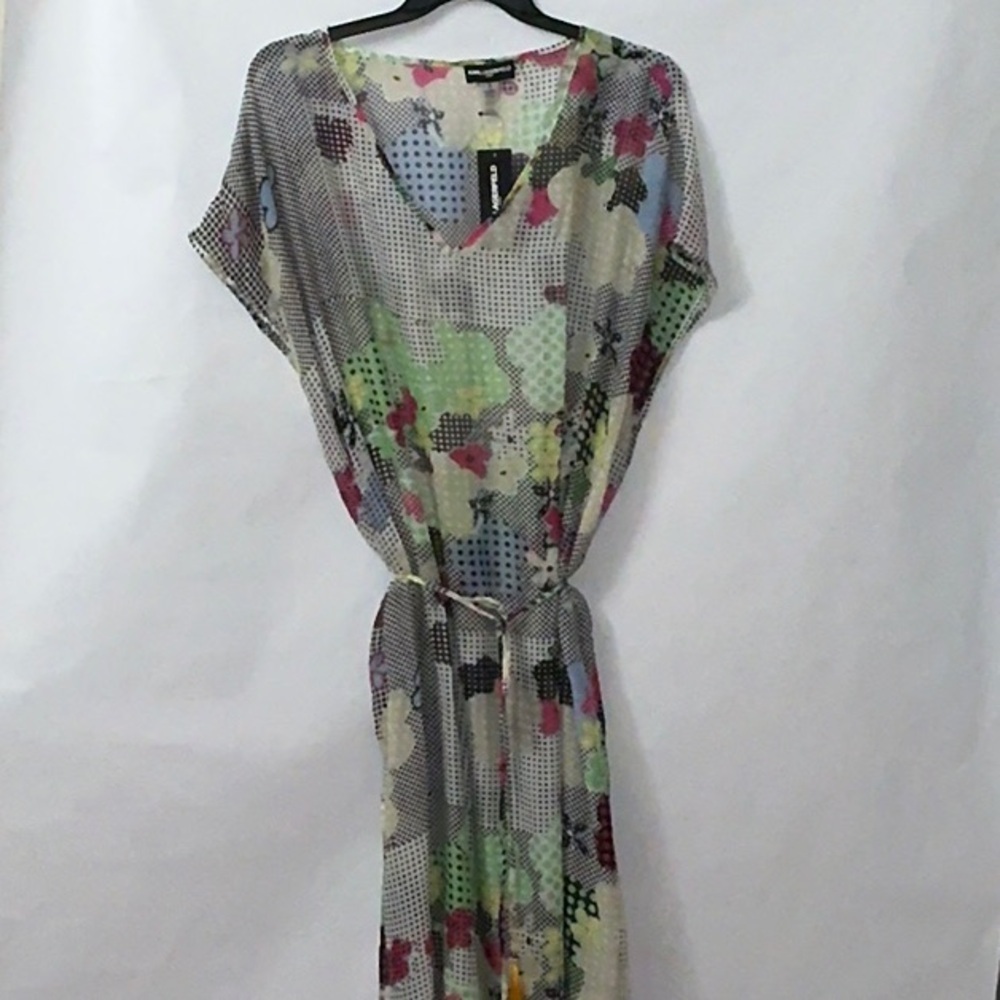 NWT, Karl Lagerfeld Colorful Polka Dot Swim CoverUp
